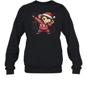 Christmas Monkey Lover Funny Ape Animal Ugly Sweater Party Outfit Sweatshirt